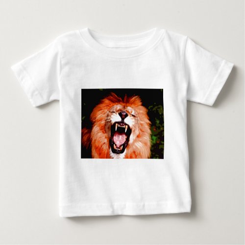 Lion Roaring Baby T_Shirt