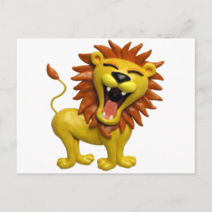 Lion Roaring Postcard