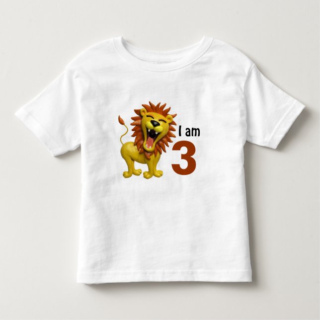 Lion Roaring Toddler T-shirt (Front)