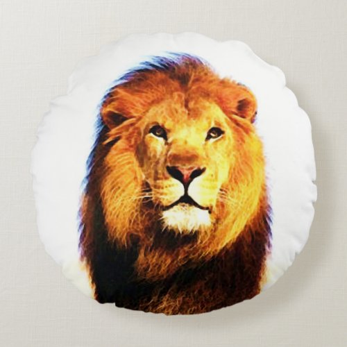 Lion Round Pillow