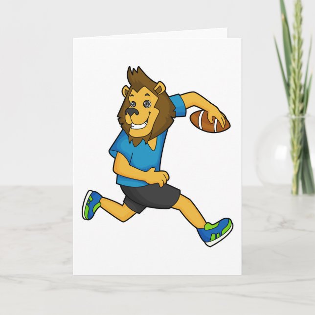 Lion Rugby player Football Card (Front)