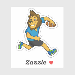 Lion Rugby player Football Sticker