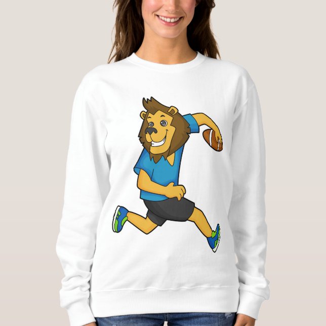 Lion Rugby player Football Sweatshirt (Front)
