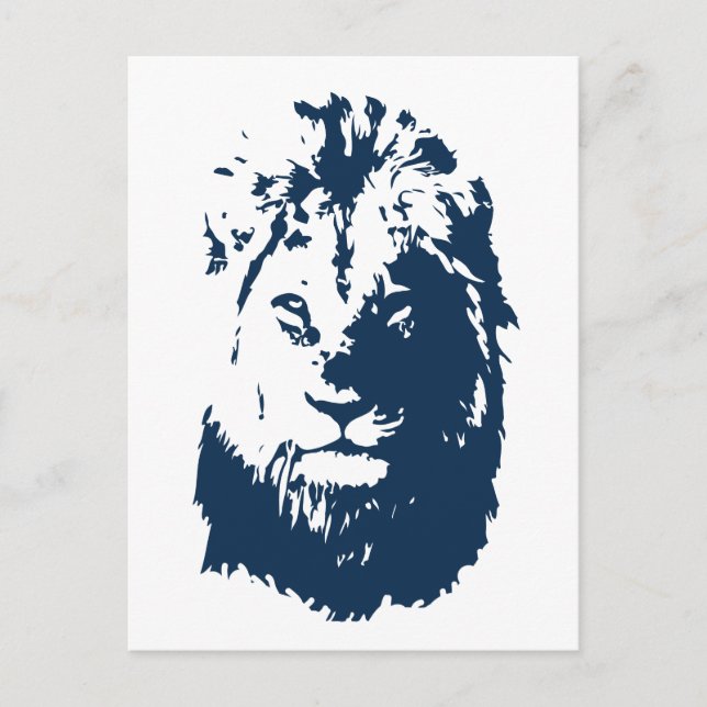 Lion’s face postcard (Front)