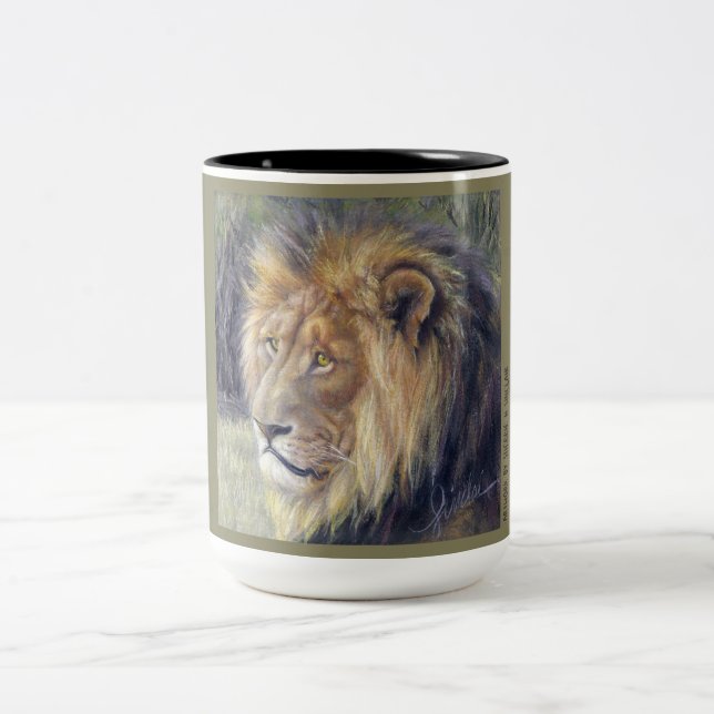 Lion Safari 2-tone mug (Center)