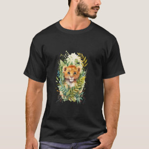 Lion Safari Animal Cheetah Zoo Animal Lion Zoo Cat T-Shirt