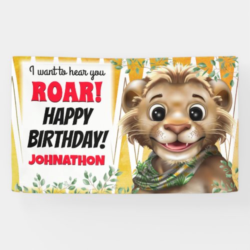 Lion Safari Banner