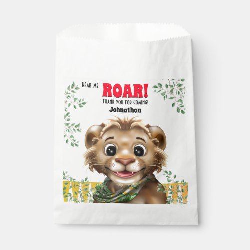 Lion Safari Favor Bag