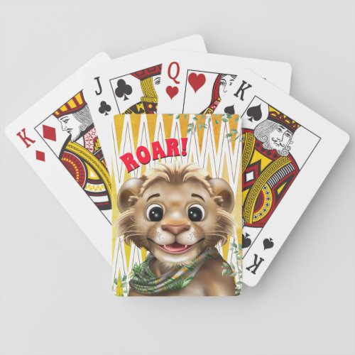 Lion Safari Poker Cards