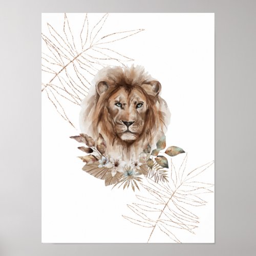 Lion Safari Poster