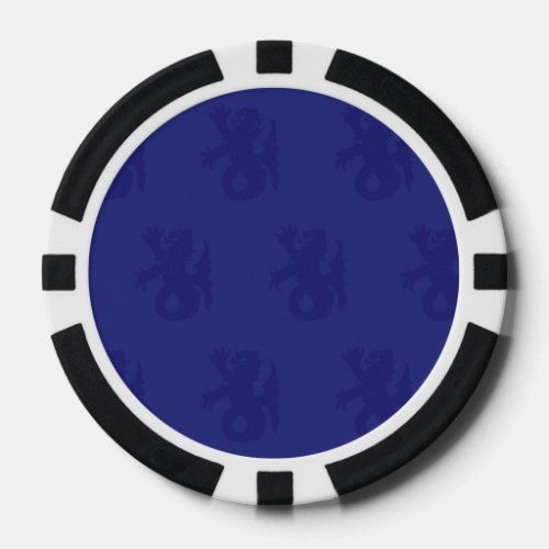 Lion Serpent Purples Poker Chips