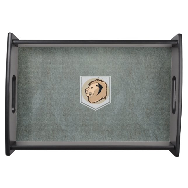 lion serving tray (Front)