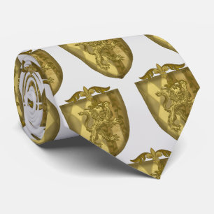 Lion Shield Family Crest Neck Tie