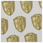 Lion Shield Surname family Crest fabric