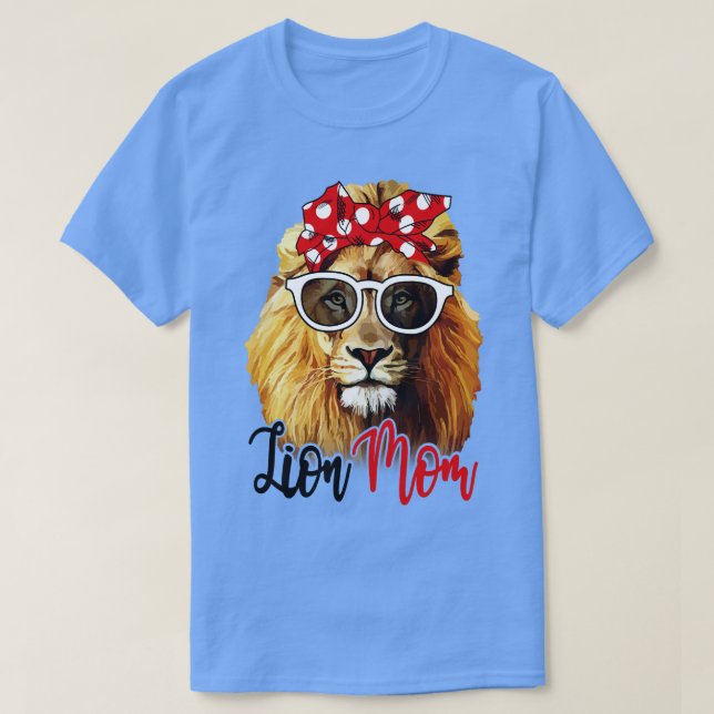 Lion Shirt Lion Mom Bandana (Design Front)