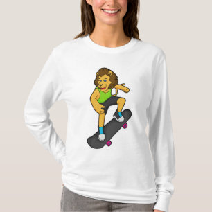 Lion Skater Skateboard T-Shirt