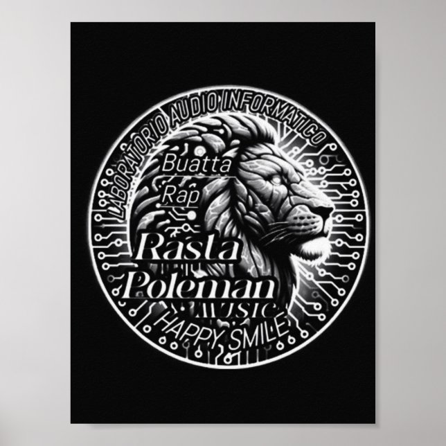 Lion Sound Wall Art  (Front)