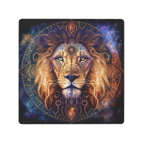 Lion Spirit Mandala Visionary Art