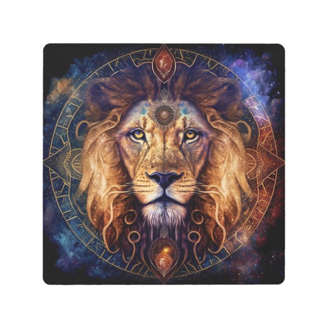 Lion Spirit Mandala Visionary Art (Front)