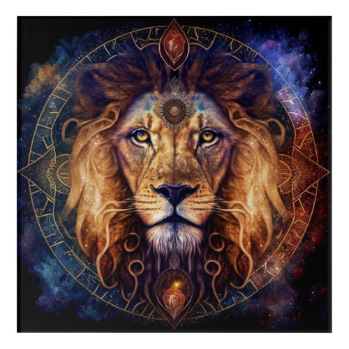 Lion Spirit Mandala Visionary Art