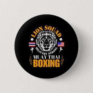 Lion Squad Thailand Kickboxing Muay Thai Mma Train Button