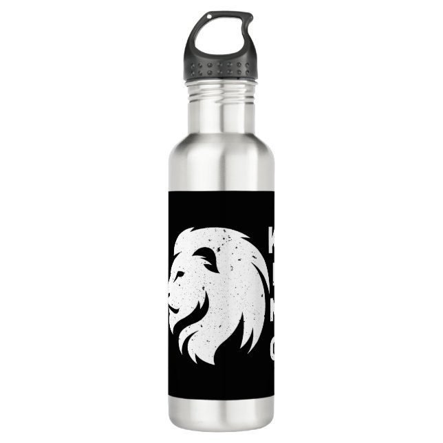 Lion Stainless Steel Water Bottle (Front)