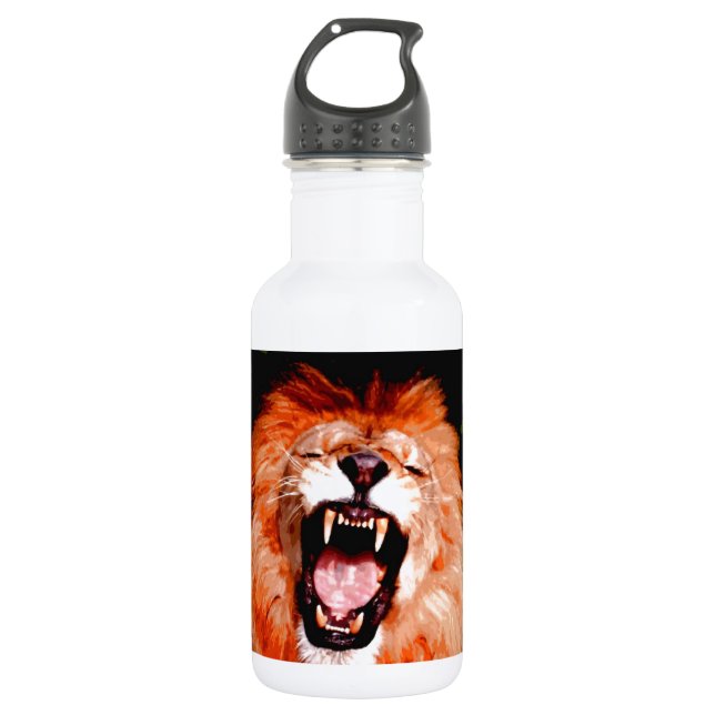 Lion Stainless Steel Water Bottle (Front)