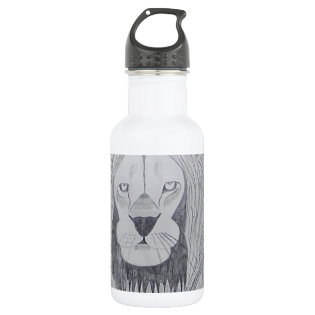 Lion Stainless Steel Water Bottle (Front)