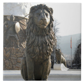 Lion Statue Ceramic Tile