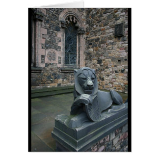 Lion statue - Edinburgh Castle Cards