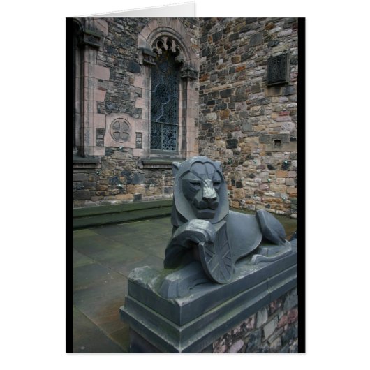Lion statue - Edinburgh Castle Cards (Front)