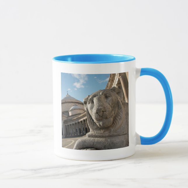 Lion statue in front of San Francesco di Paola Mug (Right)