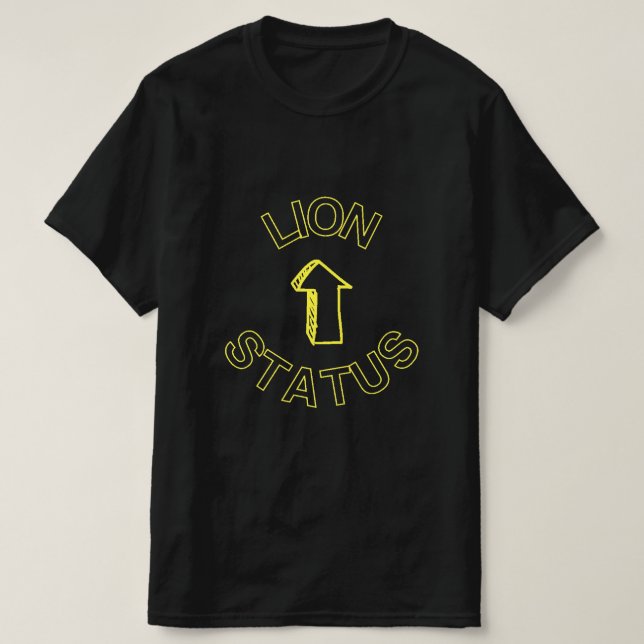 Lion Status - For Your Bearded Men! T-Shirt (Design Front)