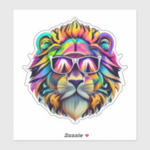 Lion Stickers Unleash the Wild Beauty