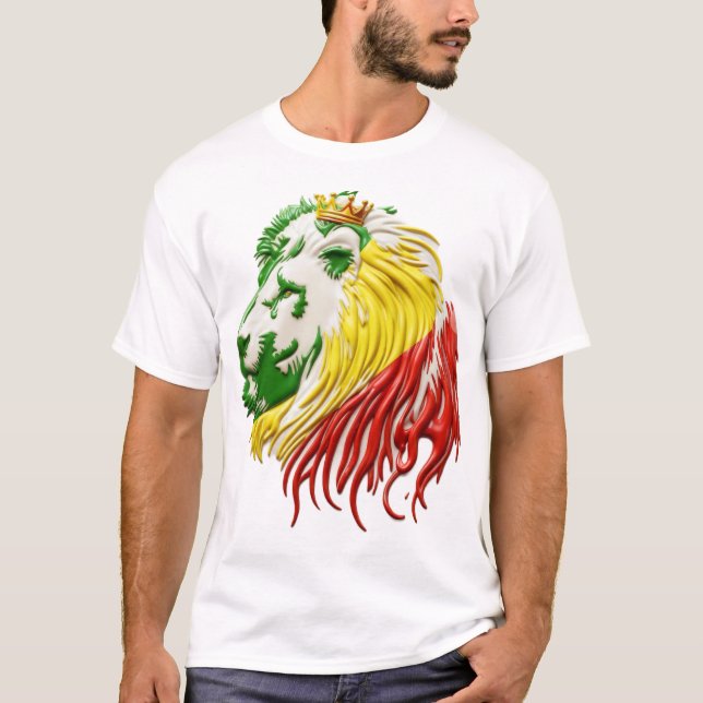 LION STYLE JAMAICAN KING T-Shirt (Front)