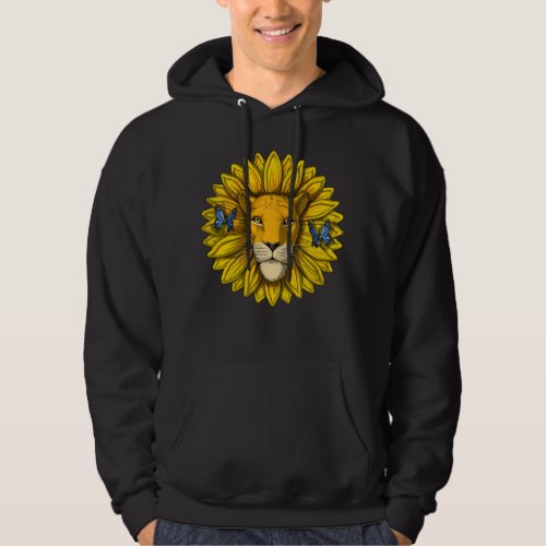 Lion Sunflower Hoodie