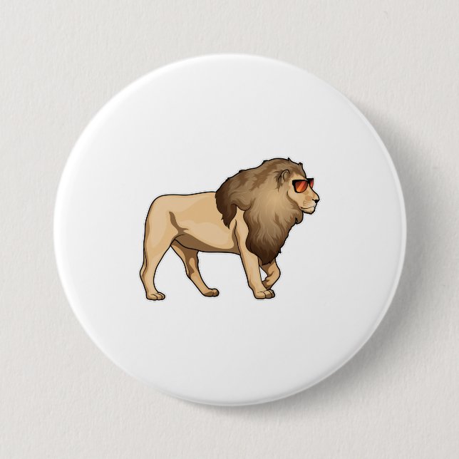 Lion Sunglasses Button (Front)