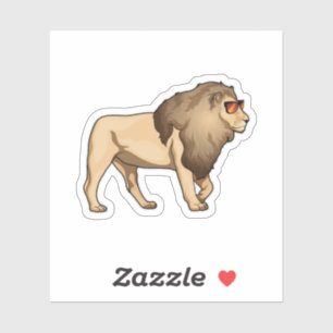 Lion Sunglasses Sticker