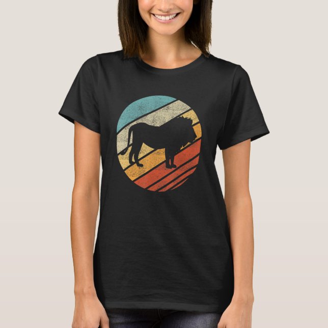 Lion Sunset Big Cat Wildlife Animal T-Shirt (Front)
