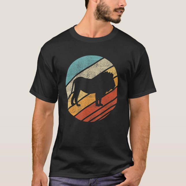 Lion Sunset Big Cat Wildlife Animal T-Shirt (Front)
