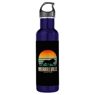 Lion Sunset Stainless Steel Water Bottle
