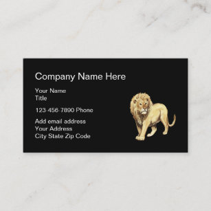 Lion Symbol Simple Design Business Card