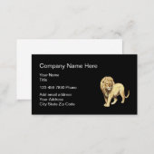 Lion Symbol Simple Design Business Card (Front/Back)