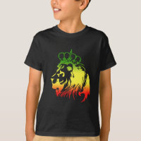 CONQUERING LION TRIBE OF JUDAH RASTA ROOTS BLACK T SHIRT EXCLUSIVE DESIGN 021 