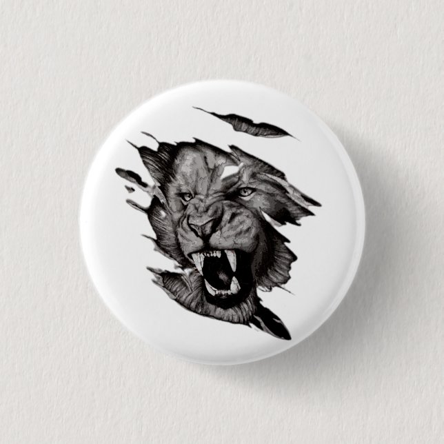 Lion  T-Shirt Button (Front)