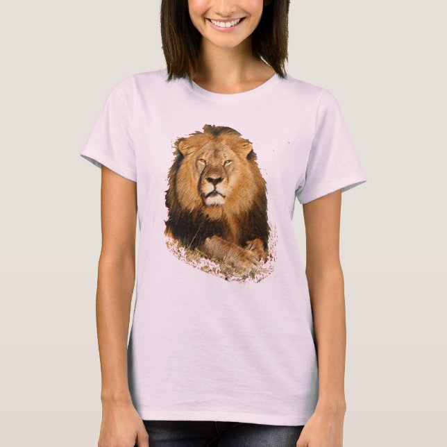 lion t-shirt design in memory of cecil the lion (Front)