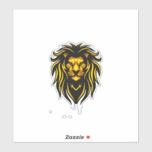 lion tag sticker