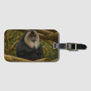 Lion-Tailed Macaque in Forest Sanctuary Luggage Tag