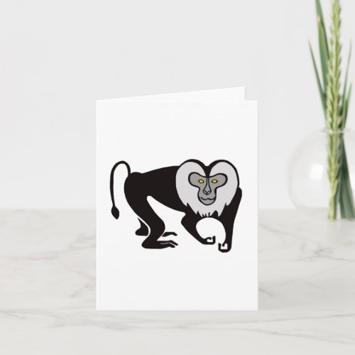 Lion_tailed MACAQUE _ Wildlife _ Monkey _ Card