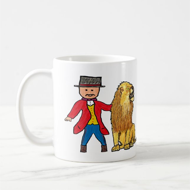 Lion Taming Coffee Mug (Left)